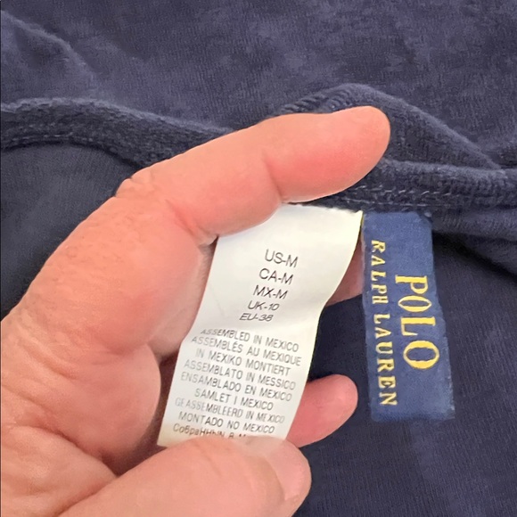 POLO RALPH LAUREN TERRY CLOTH BEACH COVER UP OR MINI DRESS HALTER STYLE BLUE - Picture 9 of 10